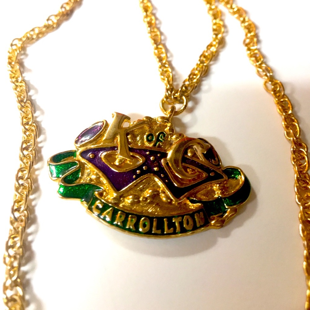 Vintage Mardi Gras Krewe of Carrollton Necklace